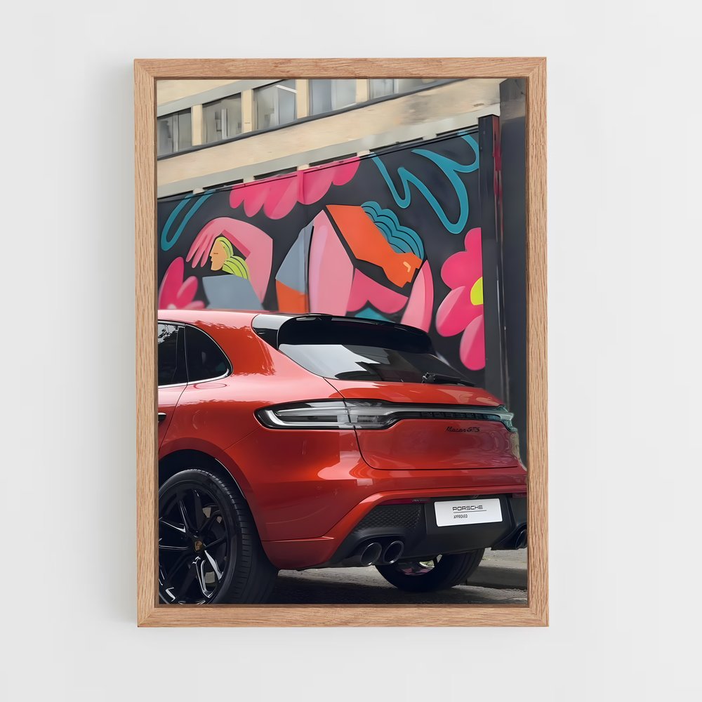 Poster Urban Macan – affiche Porsche (vue 4)